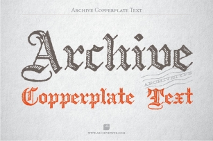 Archive Copperplate Text Font Download