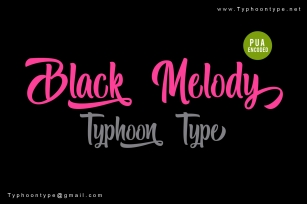 Black Melody font Font Download