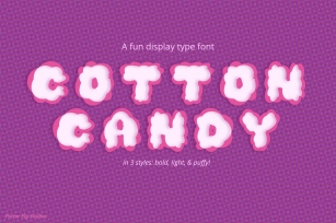 Fun Bubble Display Cotton Candy Font Download