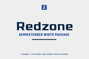 Redzone Display – SemiExtended Font Download