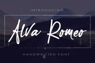 Alva Romeo Font Download