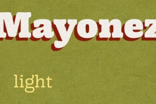 Mayonez light Font Download