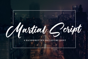 Martial Script Font Download