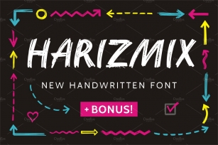Harizmix Handwritten Marker Font Download