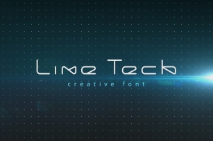 LineTech futuristic technology font Font Download