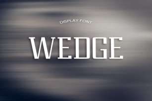 WEDGE font Font Download