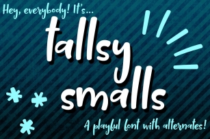 Tallsy Smalls: a fun little font Font Download
