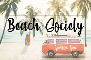 Beach Society font Font Download