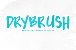 Drybrush — OpenType SVG Trio Font Download