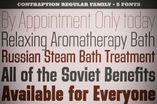 Contraption Regular Family Font Download