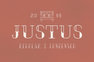 JUSTUS Regular  Condensed Font Download