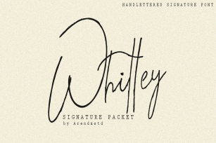 Whitley Signature Typeface Font Download