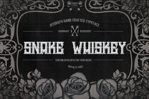 Snake Whiskey Font Download