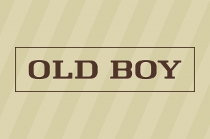 Old Boy Font Download