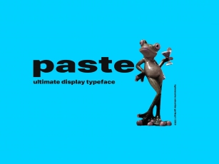 Paste Display Typeface Font Download