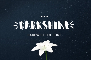 Darkshine Brush. Script. Font Download