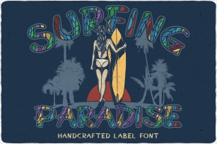 Surfing Paradise font + bonus Font Download