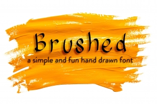 Brushed Hand Drawn Font Download