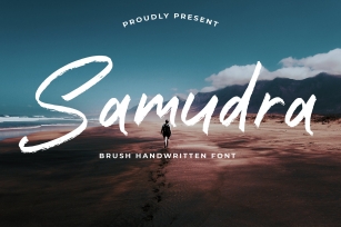 Samudra Brush Handwritten font Font Download