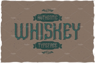 Whiskey Vintage Label Typeface Font Download