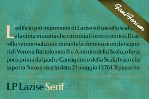 LP Lazise Serif Font Download