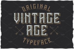 Vintage Age Label Typeface Font Download