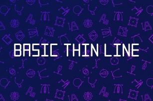 Basic Thin Line Font Download