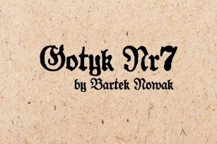 Gotyk Nr7 Font Download