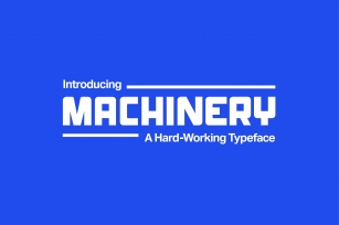 Machinery Font Download