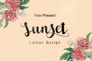 Sunset  Script Font Download