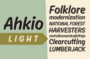 Ahkio Light Font Download