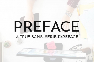 PREFACE SansSerif Typeface  Webfont Font Download