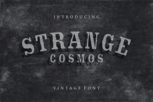 Strange Cosmos Vintage Display Font Download