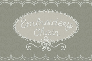 Embroidery Cursive Chainstitch Font Download