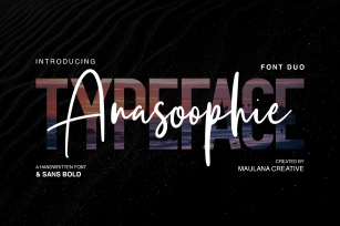 Anasoophie Typeface Font Download