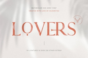 Lovers SVG Serif  Extras Font Download