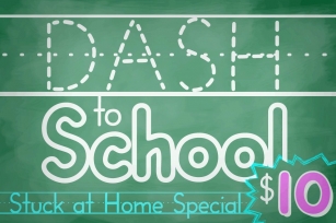 Dash to School Font Download