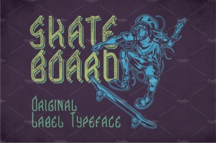 Skateboard Modern Label Typeface Font Download