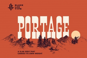 Portage : Adventurous Slab Font Download