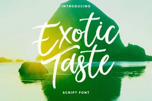 New! ExoticTaste Script Font Download