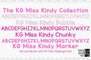 KG Miss Kindy Collection Font Download