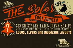 Solar font family Font Download