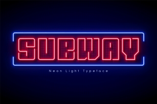 Original Neon light alphabet Font Download