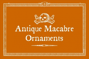 Antique Macabre Ornaments Font Download