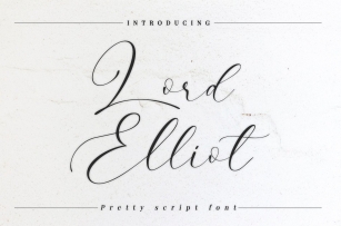 Lord Elliot Pretty Script Font Download