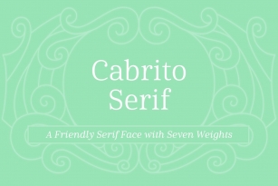 Cabrito Serif Font Download
