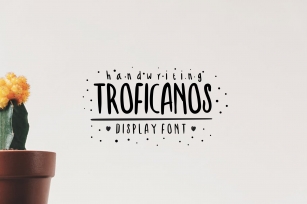 Troficanos Handwriting Display Font Download
