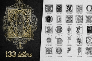 Vintage Letter O Vector And PNG Font Download