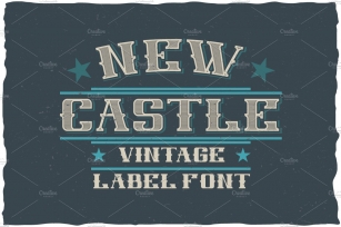 New Castle Vintage Label Typeface Font Download