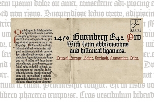 1456 GLC Gutenberg B42 PRO Font Download
